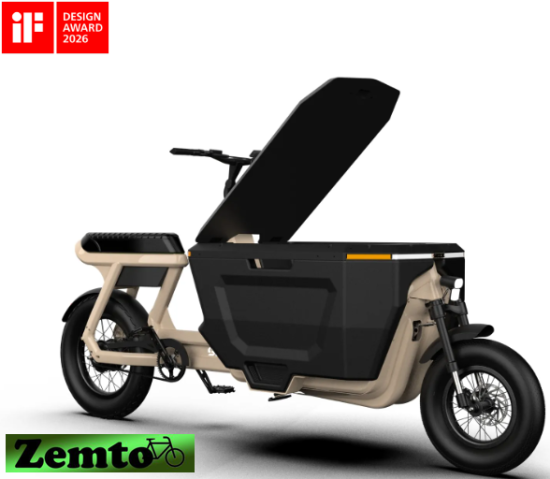 Preview: Elektro Transportfahrrad  CargoX Buisness, 2 Rad, mit Code, Hydr. Bremsen,  versch. Farben